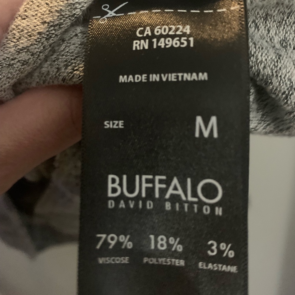 Buffalo David Bitton Gray Patterned Knit Top - image 4